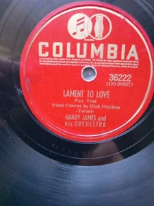 Harry James, Orig. June 10, 1941 Lament To Love / Dodgers' Fan Dance 36222 VG+ - Picture 1 of 4