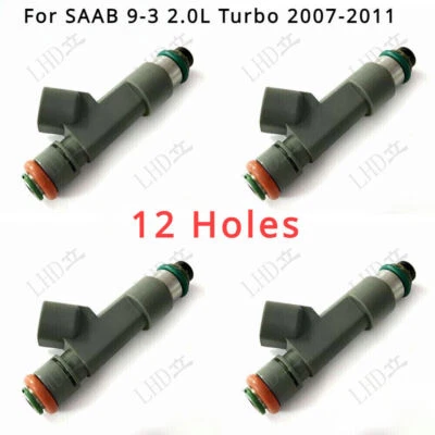 Inyector de combustible 4 piezas compatible con SAAB 9-3 2,0 L Turbo 2007-2011 8653608 55559397 nuevo~ Foto 1 de 4