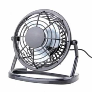 PC USB Cooling Desk Mini Fan Notebook Laptop Computer Portable Super Black - Picture 1 of 3