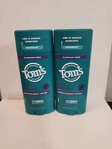 Lot Of 2 Tom's of Maine Aluminum Free Deodorant Wild Lavender 3.25oz - Picture 1 of 2