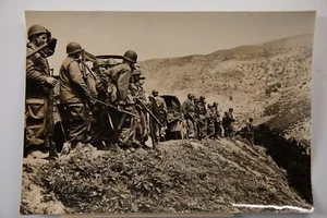 PHOTO DE PRESSE TAMPON AGENCE INTERCONTINENTAL 1950	GUERRE D' ALGERIE 13X18cm - Picture 1 of 2