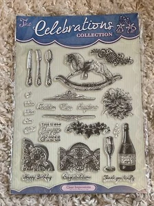 clear impressions the celebrations collection clear rubber stamp Cardmaking - Bild 1 von 2