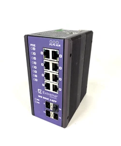 Extreme Networks 16804 Ethernet Switch ISW 8 GBP 4-SFP 8-Port 30W PoE - Picture 1 of 8
