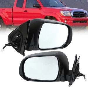 Pair Power Side Door View Mirror Right Folding For 2005-2011 Toyota Tacoma RH+LH - Picture 1 of 19