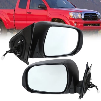 Pair Power Side Door View Mirror Right Folding For 2005-2011 Toyota Tacoma RH+LH - Image 1 of 4
