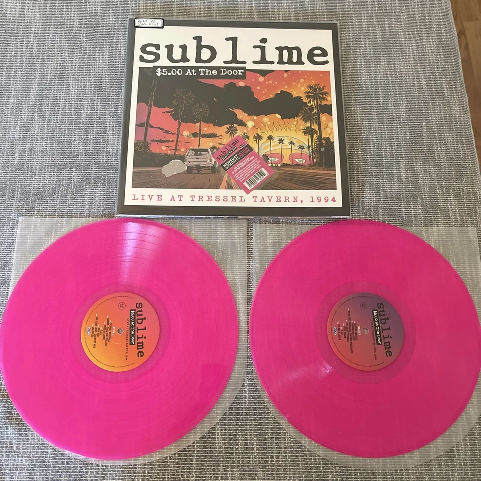 RARE! 2023 Sublime $5 At The Door 2xLP Pink Vinyl - Image 1 of 1
