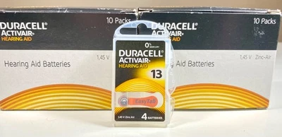 Baterías para audífonos Duracell Activair: tamaño 13 (76 baterías) caducan 10/2026 Foto 1 de 4