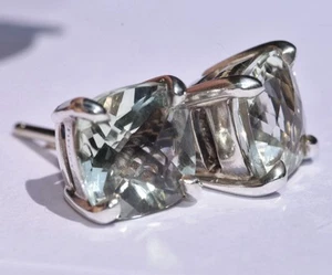 Tiffany & Co. Green Quartz Prasiolite Earrings - Picture 1 of 16