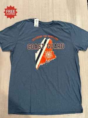 USCG U.S. Coast Guard DEFENDING THE HOMELAND “Maine” T-Shirt - Size L - Image 1 of 4