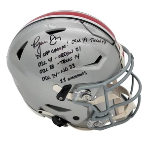 Von Ryan Day signierter Ohio State Speed Flex Helm LTD ED '24 CFP Champs Beckett - Bild 1 von 1