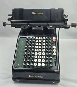 Antique Burroughs Adding Machine Calculator 1920s – Complete, Untested, Rare - Picture 1 of 9