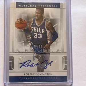 2016-17 NT Robert Covington Penmanship Auto #/99 76’ers (#35) - Picture 1 of 2