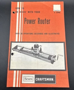 Vintage 1977 Sears Craftsman POWER ROUTER Operations and How to Guide Wear - Picture 1 of 2