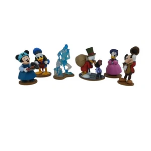 Disney Store Mickey's Christmas Carol Play Set Goofy Donald Scrooge McDuck 6 Fig - Picture 1 of 9