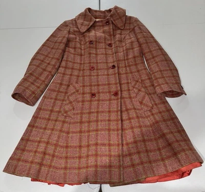 Abrigo largo de lana vintage a cuadros Pendleton años 60 para mujer talla S Foto 1 de 4