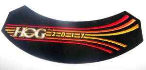⭐HARLEY DAVIDSON OWNERS GROUP HOG H.O.G. 2017 WESTE SNAKE SKIN ROCKER PATCH - Bild 1 von 2