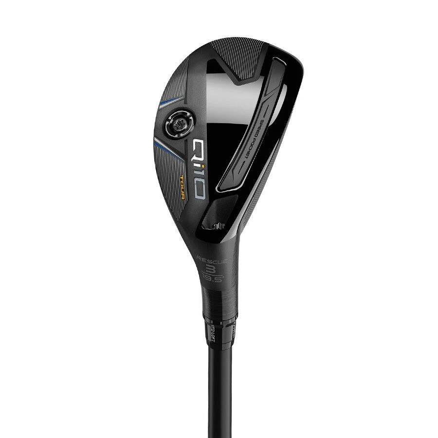 Left Hand TaylorMade Qi10 Tour Rescue 22* 4H Hybrid Stf Tensei AV Blue 75