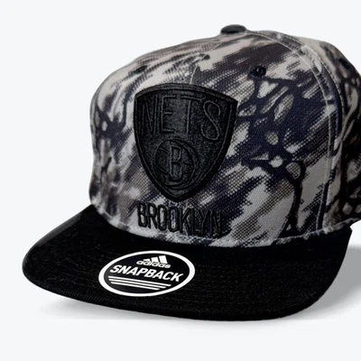 Gorra Adidas Brooklyn Nets NBA Snapback Negra Camuflada Talla Única RARA Foto 1 de 4