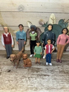Vintage Lakeshore Learning Community Block Play People Figures Lot Of 9 - Picture 1 of 5