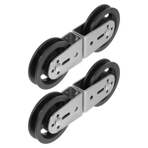 2 Pcs Double Pulley Fitness Equipment Attachment DIY Cable System - Picture 1 of 12