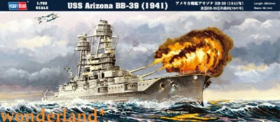 Hobby Boss 83401 1/700 USS Arizona BB-39 1941 Battleship Model Kit Warship Baot - Image 1 of 4