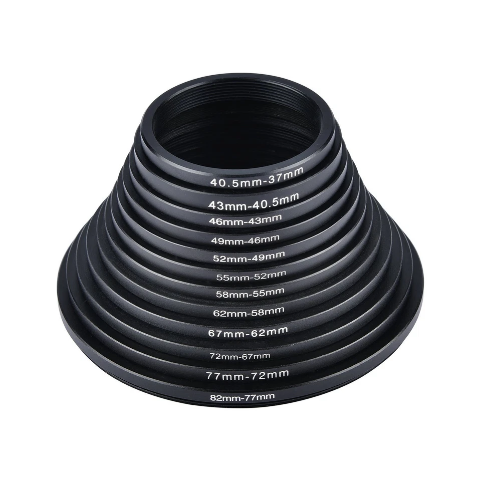 New 52-28mm Step Down Ring 52-28 DSLR Camera/52mm Lens to 28mm Filter Cap Hood - Image 1 of 4