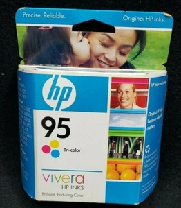 NOS Original HP 95 Vivera Tri-Color Tinte #C8766WN Exp. Datum Sept 2008 - versiegelt - Bild 1 von 6