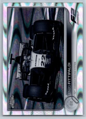 2022 Topps Chrome F1 Black And White Ray Wave Enzo Fittipaldi - Image 1 of 2