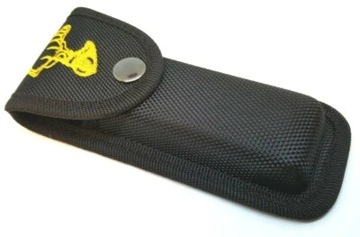 Cuchillo Hoja Plegable Funda Cinturón Buck Ciervo Bordado a 5.25 pulgadas Cerrado Foto 1 de 4