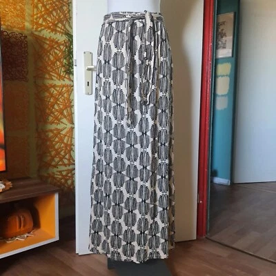 Beige gemusterter boho Sommer Maxirock Designer, Hoss Intropia, Gr 38 - Bild 1 von 4