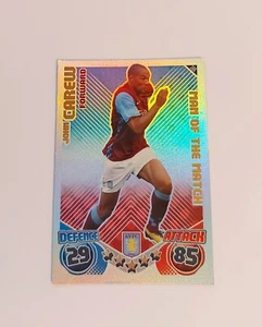 Match Attax Premier League 2010/11 John Carew Aston Villa No 386 Man of the Matc - Picture 1 of 2