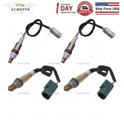 Sensor de oxígeno O2 aguas arriba y aguas abajo 4 piezas para Nissan Armada Titan 2007 5,6 L Foto 1 de 4