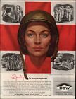 1945 WW 2 ad Dow Chemicals Recruitment Army Nurse Corp Art Helmet  03/30/23