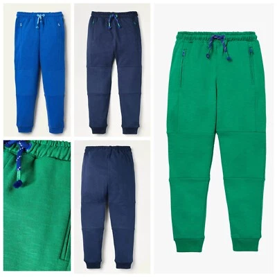 MINI BODEN WARRIOR KNEE SWEATPANTS JOGGERS TROUSER GREEN-NAVY-BLUE AGES 3-14 NEW