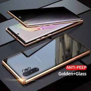 For Samsung Galaxy S25 Ultra S24 S23 S22 S21 360° Anti-Spy Magnetic Glass Case  - Picture 1 of 30