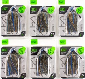 (LOT OF 6) GOOGAN SQUAD JUICEE CASTING JIG 5/0 1/2OZ OKEECHOBEE CRAW A3352 - Picture 1 of 3