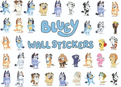 Bluey Wall Stickers - HD images - cut to shape (A5-A0) Up to 1.2 Meters High!! - Image 1 of 4