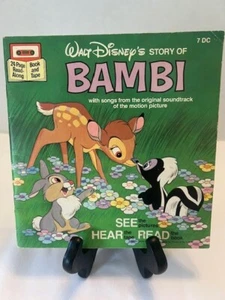 BAMBI Disney Read Along BOOK ONLY Paperback - Picture 1 of 2