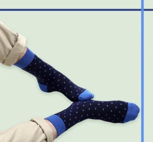 Men Polka Dot Socks/Funny Socks/Gift Socks/Novelty Socks - Picture 1 of 3