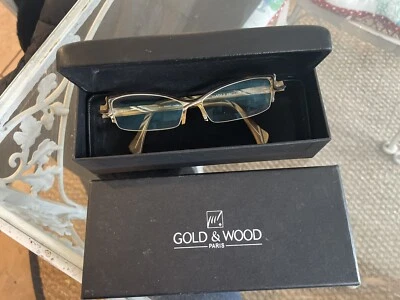 Gold & Wood Women’s Glasses - Image 1 of 4