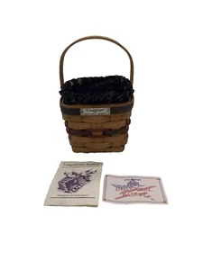 Canasta artesanal Longaberger Inaugural 1993 EE. UU. con forro de tela americana  - Imagen 1 de 14