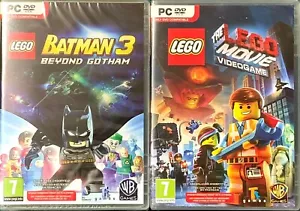 Lot 2 PC Games - Lego Batman 3 + Lego Movie - In Box - NEW - Picture 1 of 2