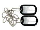 ROOSTER Top Gun Military Stainless Steel Dog Tag Set Cosplay Halloween