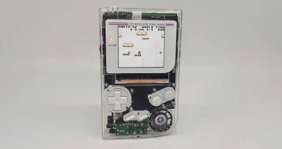 Nintendo Gameboy DMG-01 Claro / Blanco Retroiluminación IPS V4 - Imagen 1 de 4