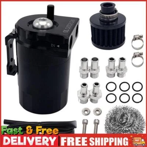 Tank Separator 300ml Baffled Oil Catch Can with Breather Filter Aluminum Alloy - Afbeelding 1 van 12