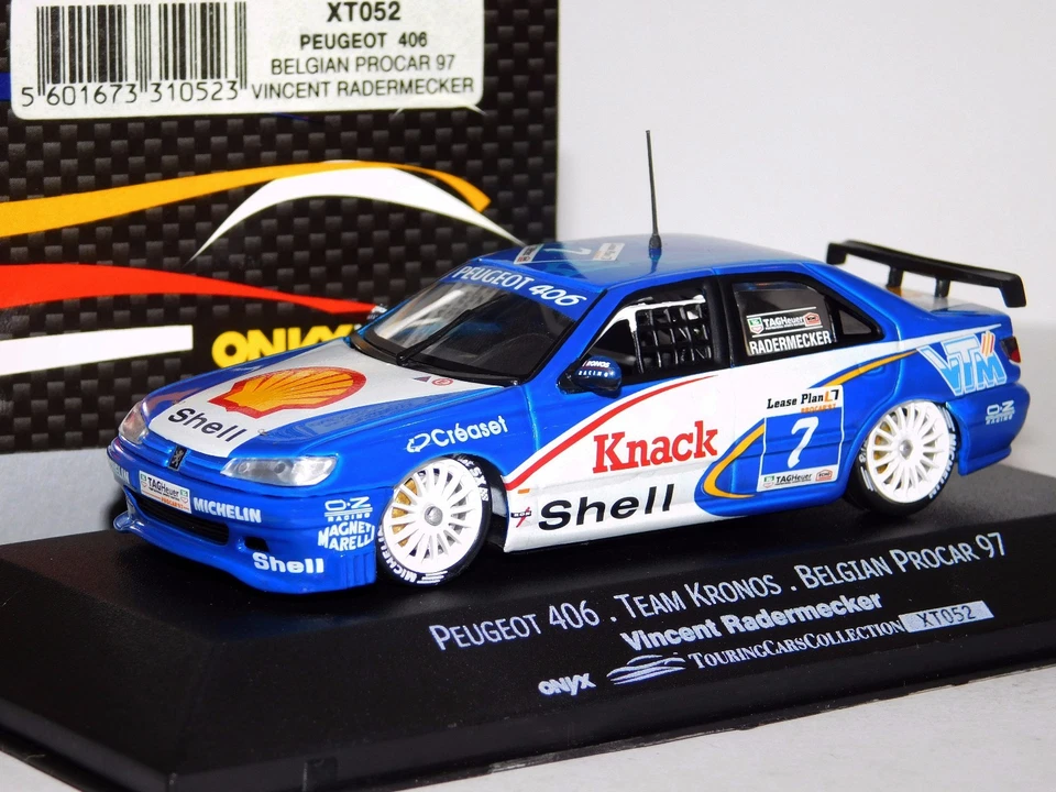PEUGEOT 406 #7 RADERMECKER TEAM KRONOS BELGIAN PROCAR 1997 ONYX XT052 1/43 Foto 1 de 1
