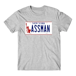 NEW "ASSMAN" New York Cosmo Kramer 1993 1997 Funny Sitcom 90s TV Seinfeld Shirt - Picture 1 of 2