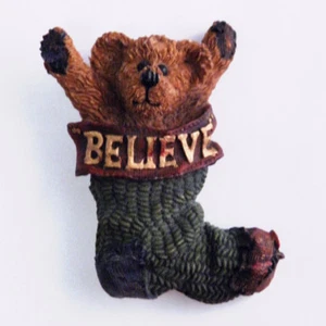 Boyds Bears Pin Felicity Stocking Stuffer Xmas BELIEVE BearWear RETIRED VTG - Picture 1 of 8