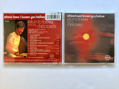Where Have I Known You Before by Chick Corea/Return to Forever (CD, Oct-1990,... Foto 1 de 2