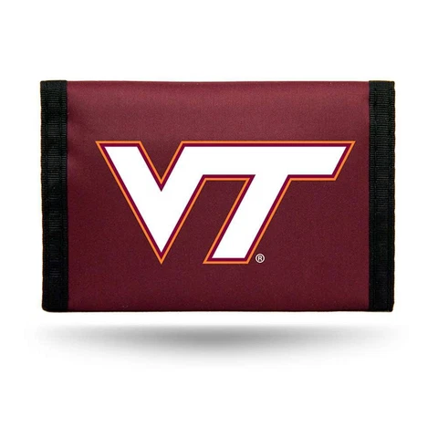Virginia Tech Hokies Nylon Tri-Fold Wallet Cover